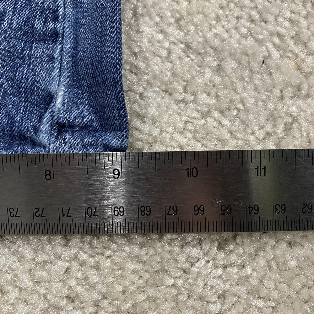 American Eagle Jeans Womens 10 Blue Favorite Boyfriend Stretch Relaxed Wide Leg - Picture 11 of 12